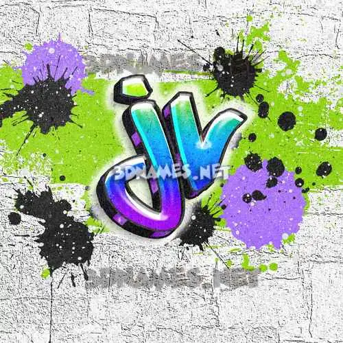 jv in Graffiti Grunge style - 3D name wallpaper jv in Graffiti Grunge style - 3D name wallpaper