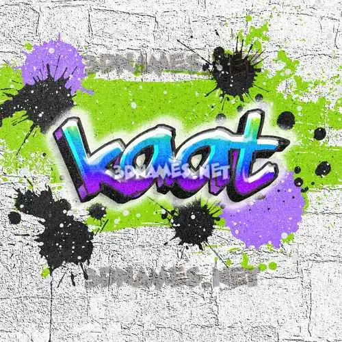 kaat in Graffiti Grunge style - 3D name wallpaper kaat in Graffiti Grunge style - 3D name wallpaper