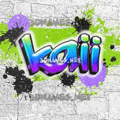 kaii in Graffiti Grunge style - 3D name wallpaper kaii in Graffiti Grunge style - 3D name wallpaper