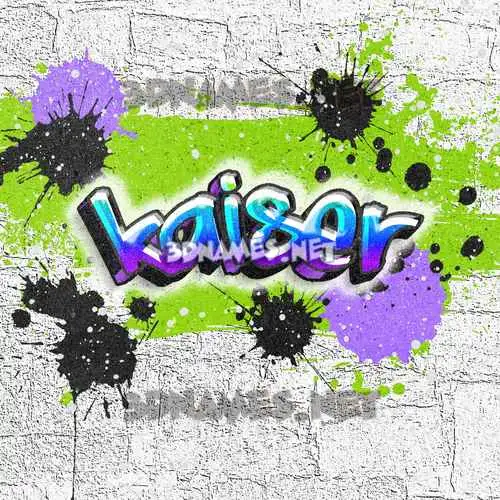 kaiser in Graffiti Grunge style - 3D name wallpaper kaiser in Graffiti Grunge style - 3D name wallpaper