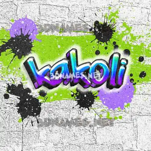 kakoli in Graffiti Grunge style - 3D name wallpaper kakoli in Graffiti Grunge style - 3D name wallpaper