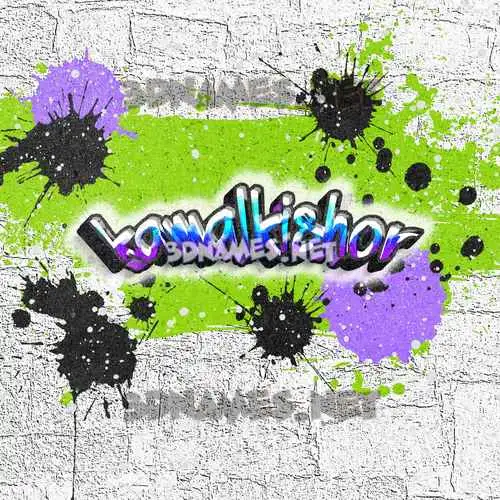 kamalkishor in Graffiti Grunge style - 3D name wallpaper kamalkishor in Graffiti Grunge style - 3D name wallpaper