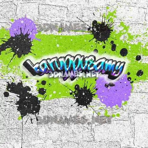 karuppusamy in Graffiti Grunge style - 3D name wallpaper karuppusamy in Graffiti Grunge style - 3D name wallpaper