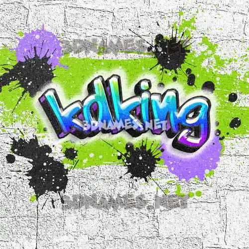 kdking in Graffiti Grunge style - 3D name wallpaper kdking in Graffiti Grunge style - 3D name wallpaper