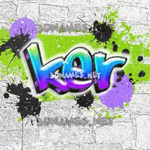 ker in Graffiti Grunge style - 3D name wallpaper ker in Graffiti Grunge style - 3D name wallpaper
