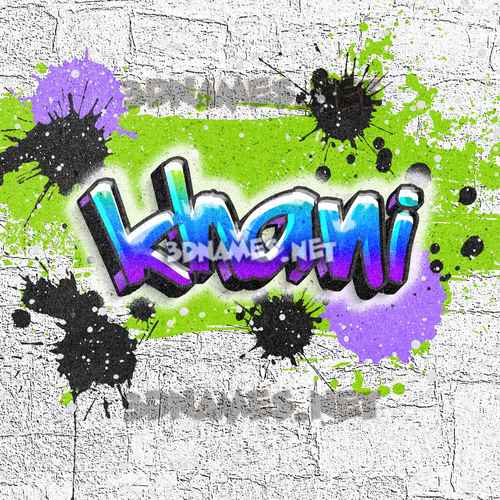 17 3D Names for "khani"