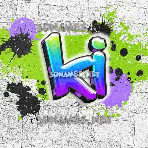 ki in Graffiti Grunge style - 3D name wallpaper ki in Graffiti Grunge style - 3D name wallpaper