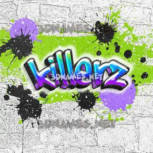 killerz in Graffiti Grunge style - 3D name wallpaper killerz in Graffiti Grunge style - 3D name wallpaper