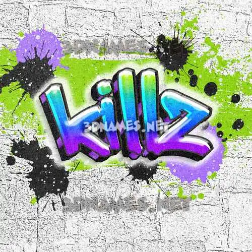 killz in Graffiti Grunge style - 3D name wallpaper killz in Graffiti Grunge style - 3D name wallpaper