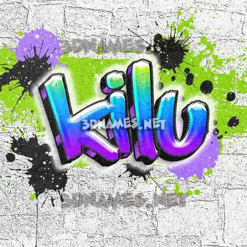 kilu in Graffiti Grunge style - 3D name wallpaper kilu in Graffiti Grunge style - 3D name wallpaper