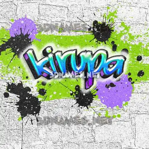 kirupa in Graffiti Grunge style - 3D name wallpaper kirupa in Graffiti Grunge style - 3D name wallpaper