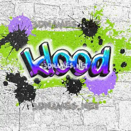klood in Graffiti Grunge style - 3D name wallpaper klood in Graffiti Grunge style - 3D name wallpaper
