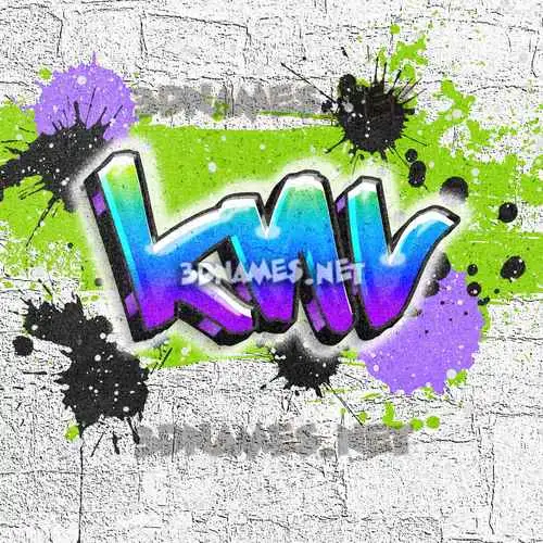 knv in Graffiti Grunge style - 3D name wallpaper knv in Graffiti Grunge style - 3D name wallpaper