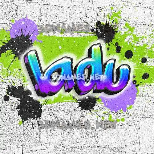 ladu in Graffiti Grunge style - 3D name wallpaper ladu in Graffiti Grunge style - 3D name wallpaper