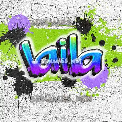 laila in Graffiti Grunge style - 3D name wallpaper laila in Graffiti Grunge style - 3D name wallpaper