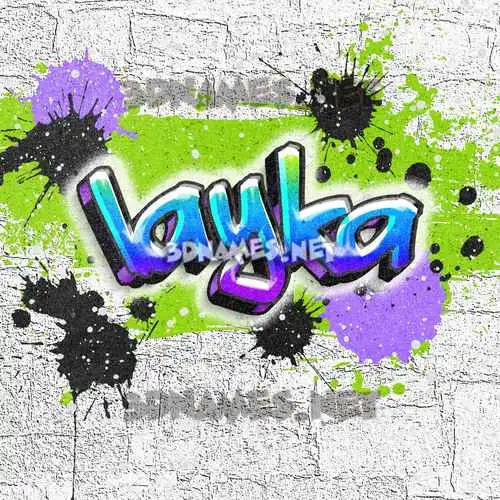 layka in Graffiti Grunge style - 3D name wallpaper layka in Graffiti Grunge style - 3D name wallpaper