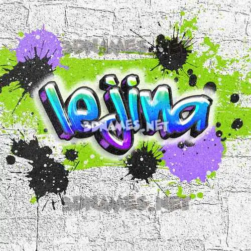 lejina in Graffiti Grunge style - 3D name wallpaper lejina in Graffiti Grunge style - 3D name wallpaper
