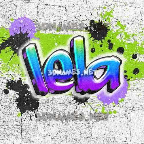 lela in Graffiti Grunge style - 3D name wallpaper lela in Graffiti Grunge style - 3D name wallpaper