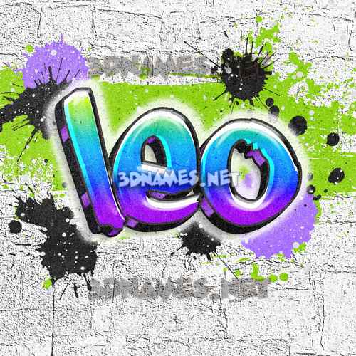 36 3D Names for “leo”