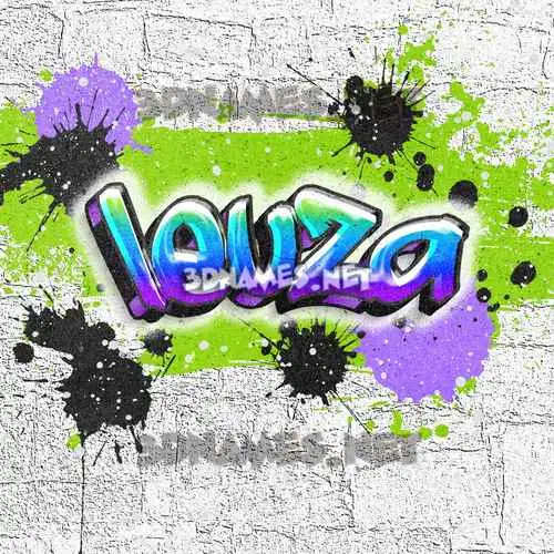 leuza in Graffiti Grunge style - 3D name wallpaper leuza in Graffiti Grunge style - 3D name wallpaper