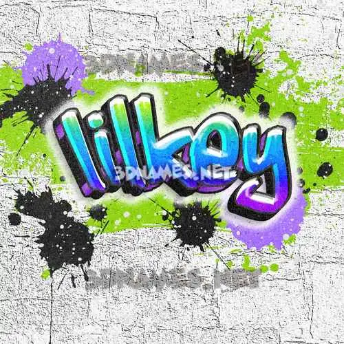 lilkey in Graffiti Grunge style - 3D name wallpaper lilkey in Graffiti Grunge style - 3D name wallpaper