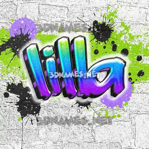 lilla in Graffiti Grunge style - 3D name wallpaper lilla in Graffiti Grunge style - 3D name wallpaper