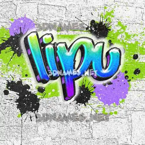 lipu in Graffiti Grunge style - 3D name wallpaper lipu in Graffiti Grunge style - 3D name wallpaper