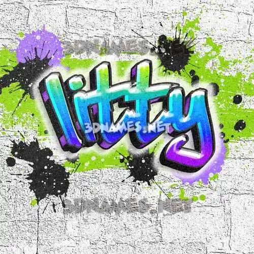 litty in Graffiti Grunge style - 3D name wallpaper litty in Graffiti Grunge style - 3D name wallpaper