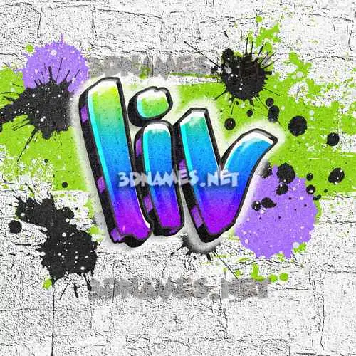 liv in Graffiti Grunge style - 3D name wallpaper liv in Graffiti Grunge style - 3D name wallpaper