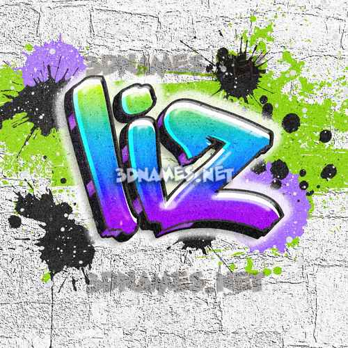 36 3D Names for "liz"