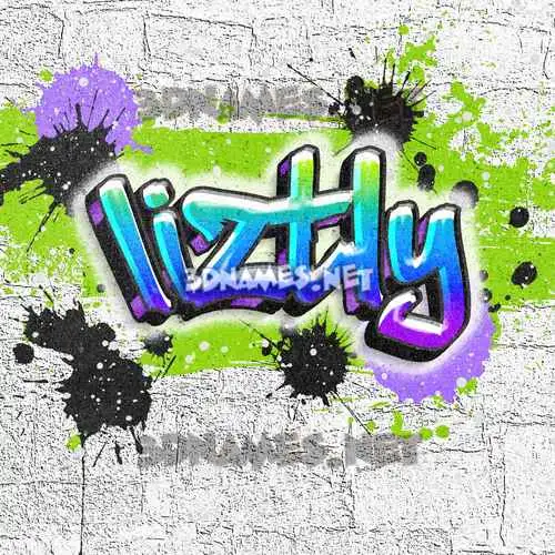 liztly in Graffiti Grunge style - 3D name wallpaper liztly in Graffiti Grunge style - 3D name wallpaper