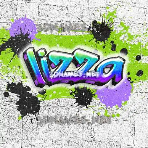 lizza in Graffiti Grunge style - 3D name wallpaper lizza in Graffiti Grunge style - 3D name wallpaper