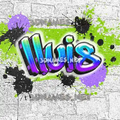 lluis in Graffiti Grunge style - 3D name wallpaper lluis in Graffiti Grunge style - 3D name wallpaper