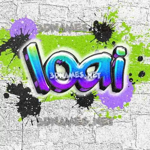 loai in Graffiti Grunge style - 3D name wallpaper loai in Graffiti Grunge style - 3D name wallpaper