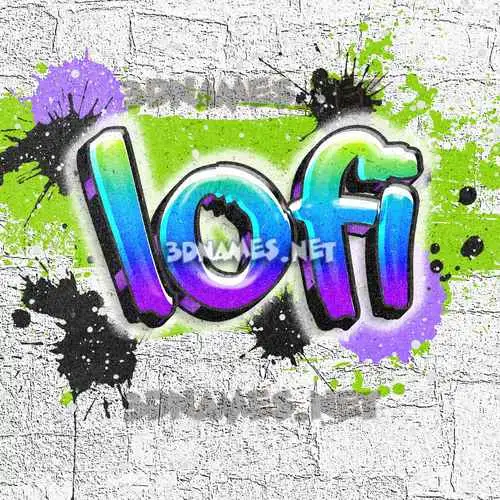 lofi in Graffiti Grunge style - 3D name wallpaper lofi in Graffiti Grunge style - 3D name wallpaper