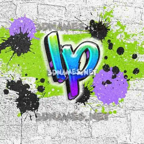 lp in Graffiti Grunge style - 3D name wallpaper lp in Graffiti Grunge style - 3D name wallpaper