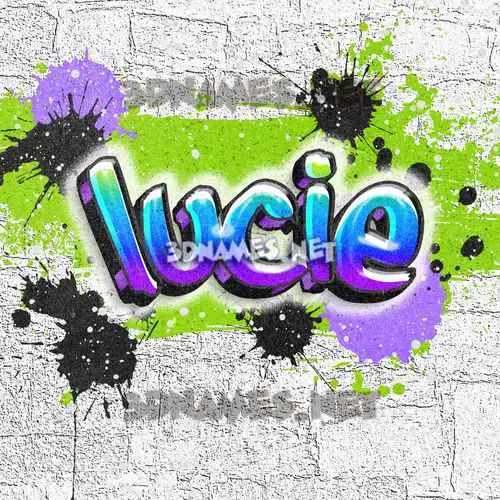 lucie in Graffiti Grunge style - 3D name wallpaper lucie in Graffiti Grunge style - 3D name wallpaper