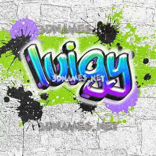 luigy in Graffiti Grunge style - 3D name wallpaper luigy in Graffiti Grunge style - 3D name wallpaper