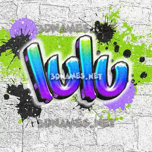 lulu in Graffiti Grunge style - 3D name wallpaper lulu in Graffiti Grunge style - 3D name wallpaper