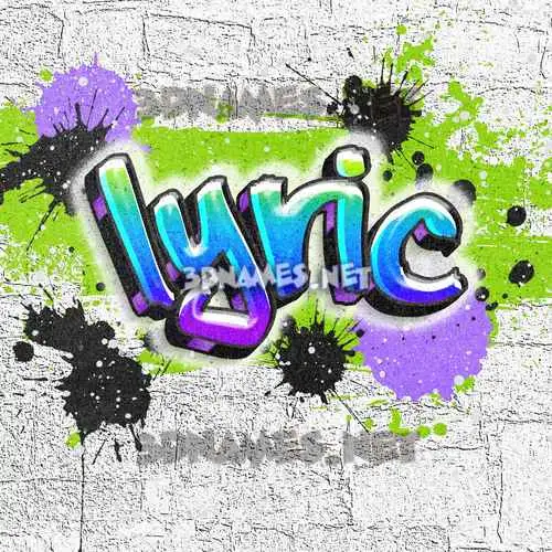 lyric in Graffiti Grunge style - 3D name wallpaper