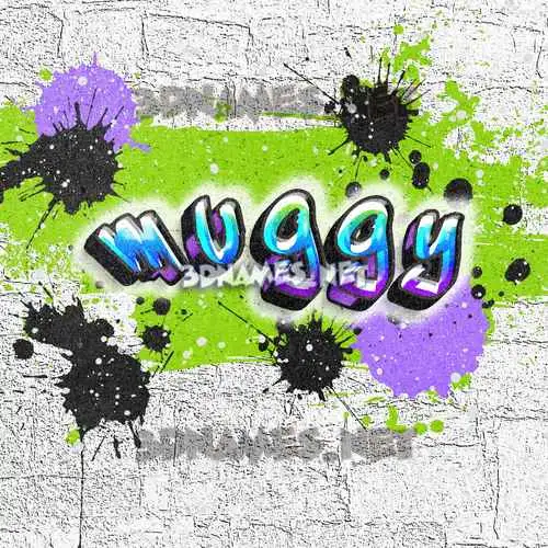 m u g g y in Graffiti Grunge style - 3D name wallpaper m u g g y in Graffiti Grunge style - 3D name wallpaper