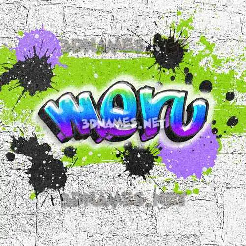 meru in Graffiti Grunge style - 3D name wallpaper meru in Graffiti Grunge style - 3D name wallpaper