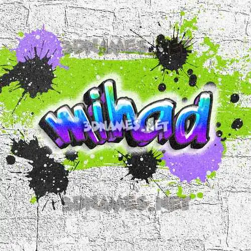 mihad in Graffiti Grunge style - 3D name wallpaper mihad in Graffiti Grunge style - 3D name wallpaper