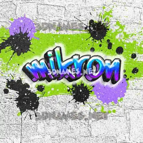 mikron in Graffiti Grunge style - 3D name wallpaper mikron in Graffiti Grunge style - 3D name wallpaper