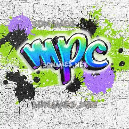 mpc in Graffiti Grunge style - 3D name wallpaper mpc in Graffiti Grunge style - 3D name wallpaper