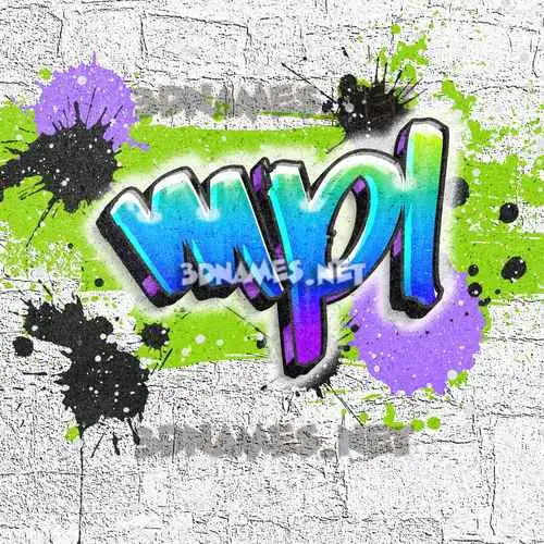 mpl in Graffiti Grunge style - 3D name wallpaper mpl in Graffiti Grunge style - 3D name wallpaper