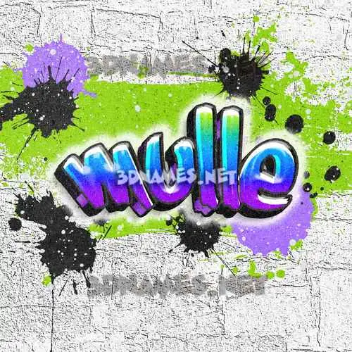 mulle in Graffiti Grunge style - 3D name wallpaper mulle in Graffiti Grunge style - 3D name wallpaper