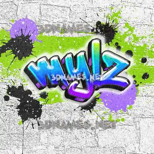 mylz in Graffiti Grunge style - 3D name wallpaper mylz in Graffiti Grunge style - 3D name wallpaper