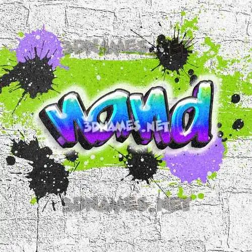 nand in Graffiti Grunge style - 3D name wallpaper
