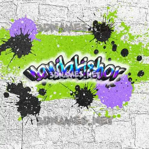 nandakishor in Graffiti Grunge style - 3D name wallpaper